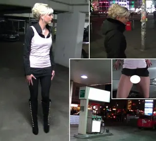 Reeperbahn! Dreister Parkhausfick während sie wartet!