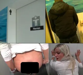 Riskante Aktion! Und sie hat nichts gemerkt!